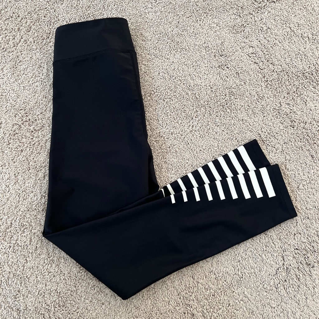 Pe Nation Leggings, Small With White Stripes
